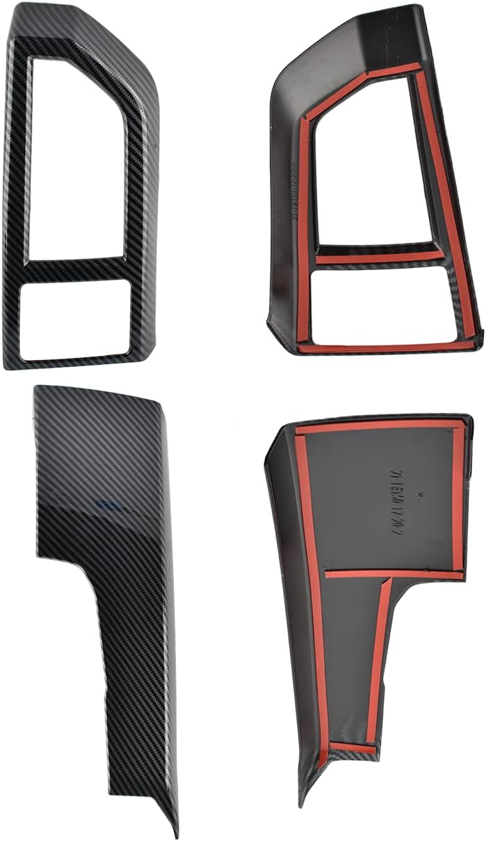 Carbon Fiber Pattern Air Conditioner Vent Cover AC Outlet for Ford F150 2015-2020 X58208