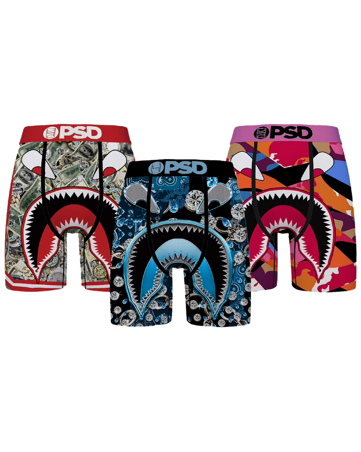 Men's Multi 3-Pack Boxer Briefs - 2XL P397774