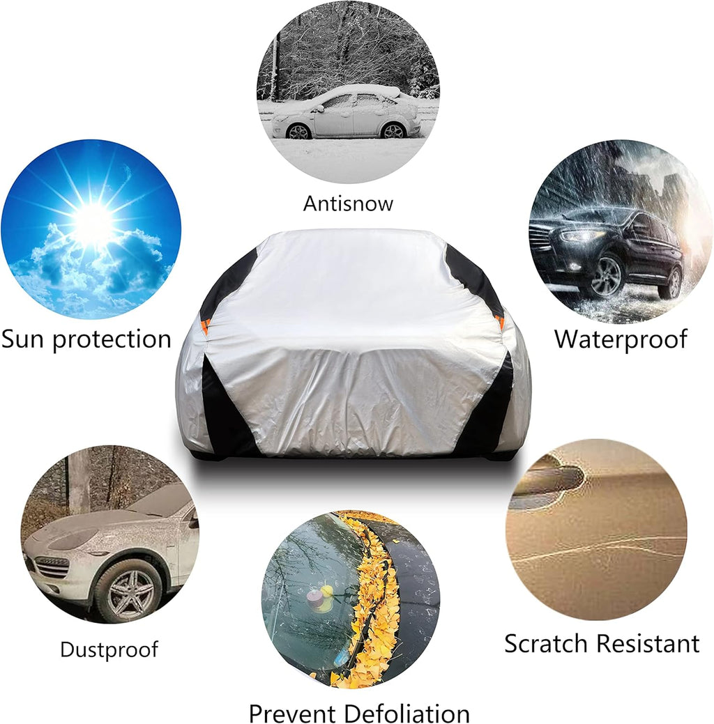 6 Layers Cotton Car Cover for Sedan Up to 177 M J679153