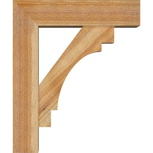 Rough Sawn Bracket with Offset Brace, Western Red Cedar P734815