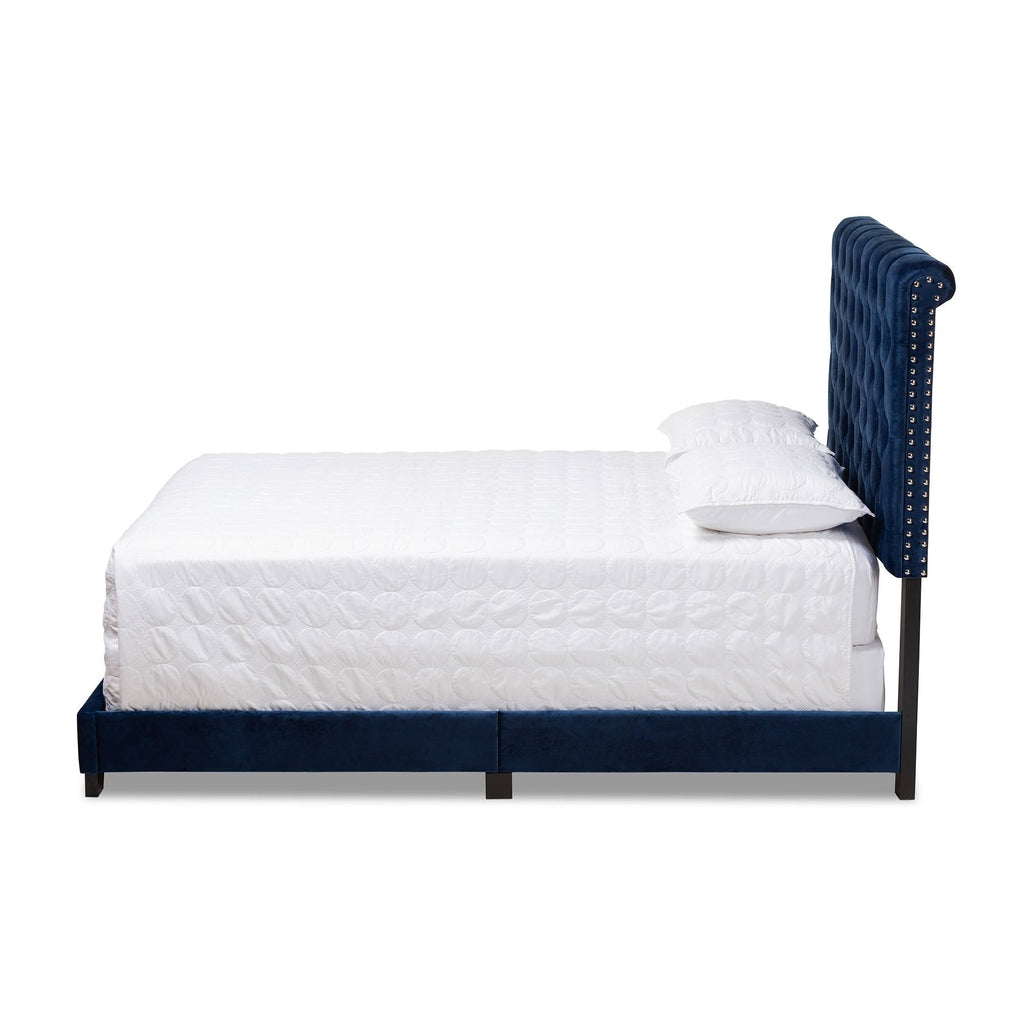 Queen Light Grey Bed T7837