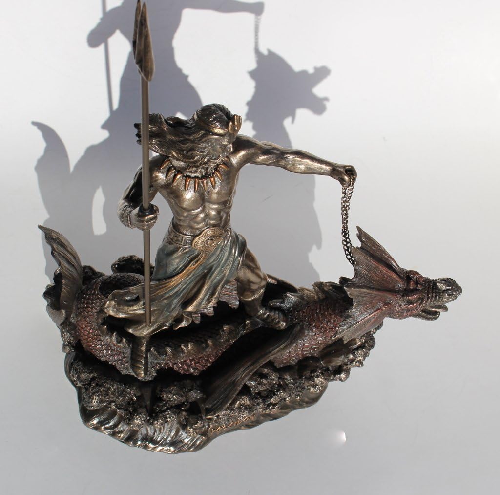 Cold Cast Bronze Hippocampus Statue, 9 1/4 Inch, Pack of 2 P943874