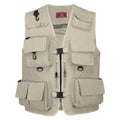 Khaki Quick Dry Fishing Photography Vest G2738