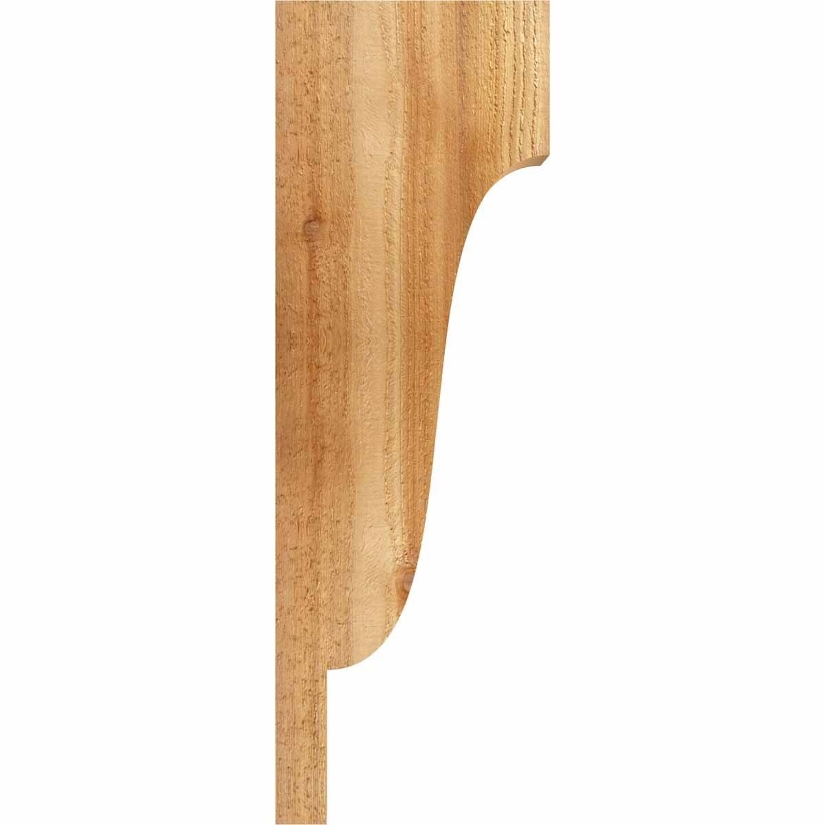 6x22W x 10x22D x 10x22H Rough Sawn Corbel, Western Red Cedar U994667