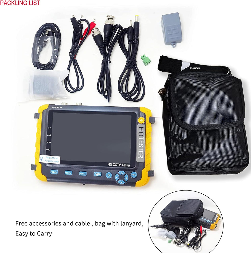 5 Inch 4-in-1 8MP AHD TVI CVI CVBS Coaxial HD Video Tester Q440