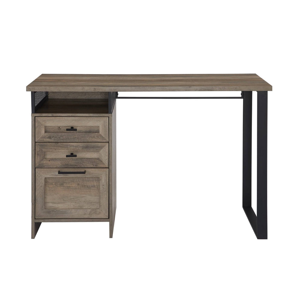 Rustic Oak 3-Drawer Writing Desk W18598