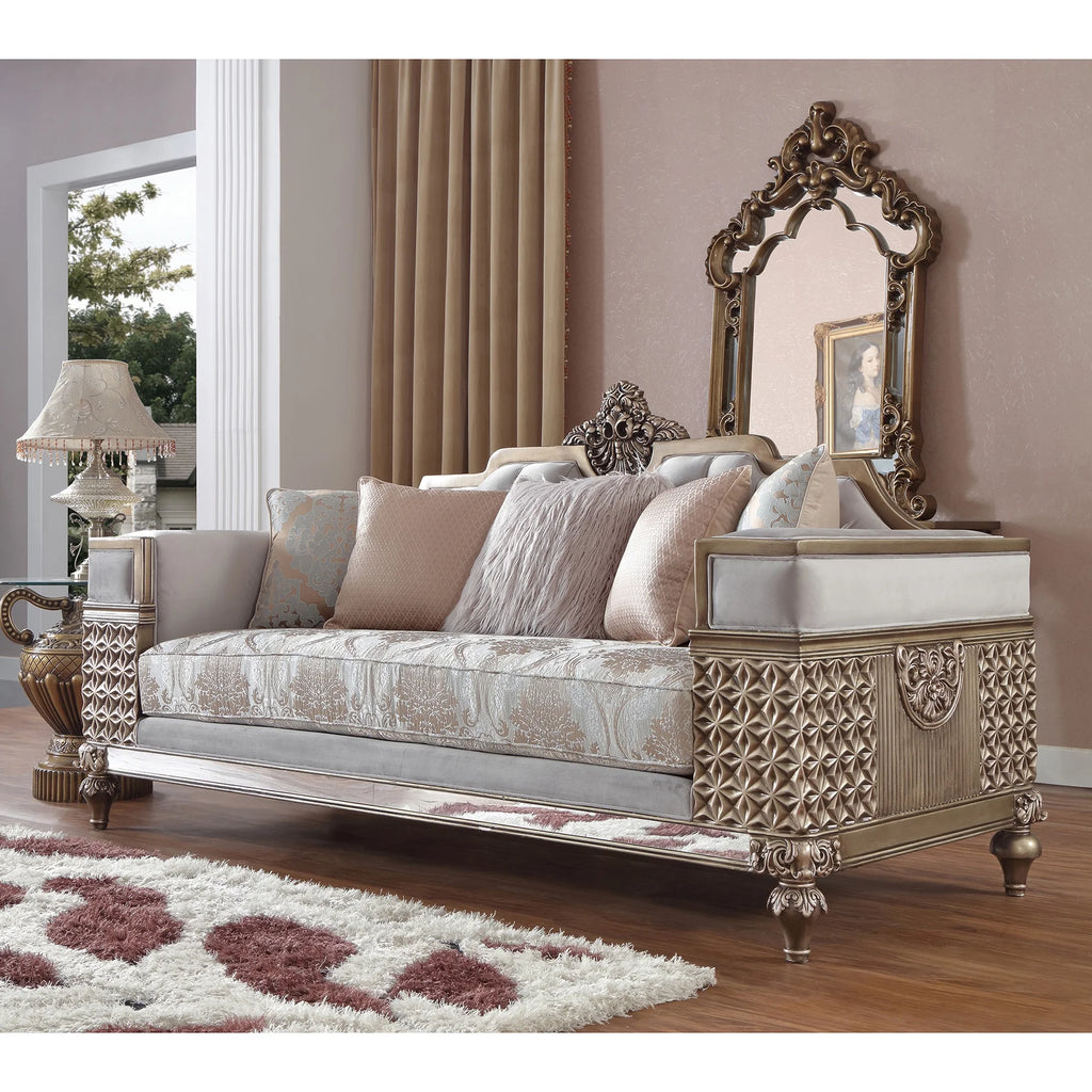 Bronze Finish Sofa Set 3Pcs B716