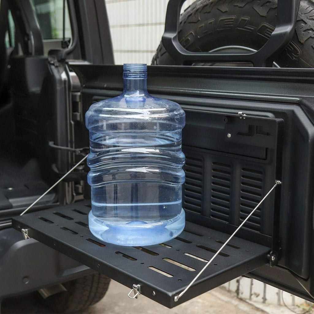 Black Aluminum Alloy Tailgate Table J3900