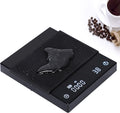 Black 2kg 0.1g Digital Coffee Scale with Timer Pack of 2 W974226