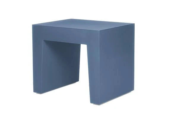 White Concrete Seat W287465