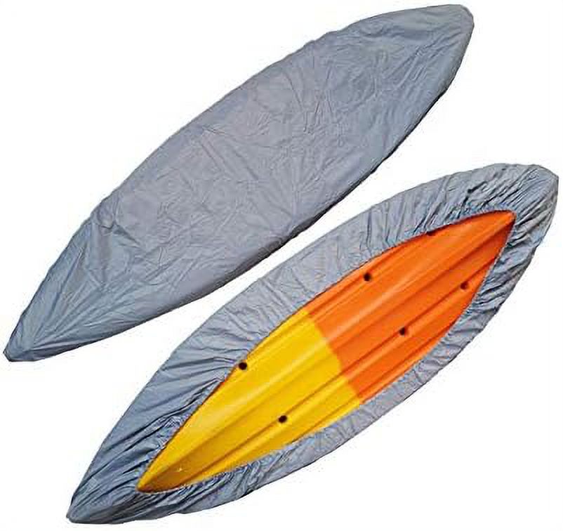 Waterproof Kayak Canoe Cover, UV Resistant, Silver, 13.5-14.8Ft A590579