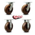 8” x 3” High Temperature Phenolic Swivel Caster X150