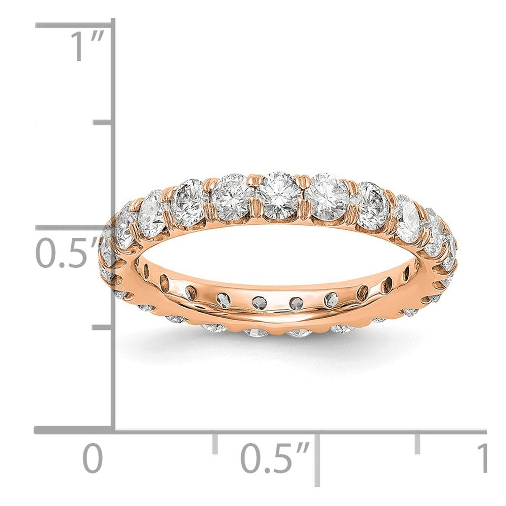 14k Rose Gold Lab Grown Diamond Eternity Band B907