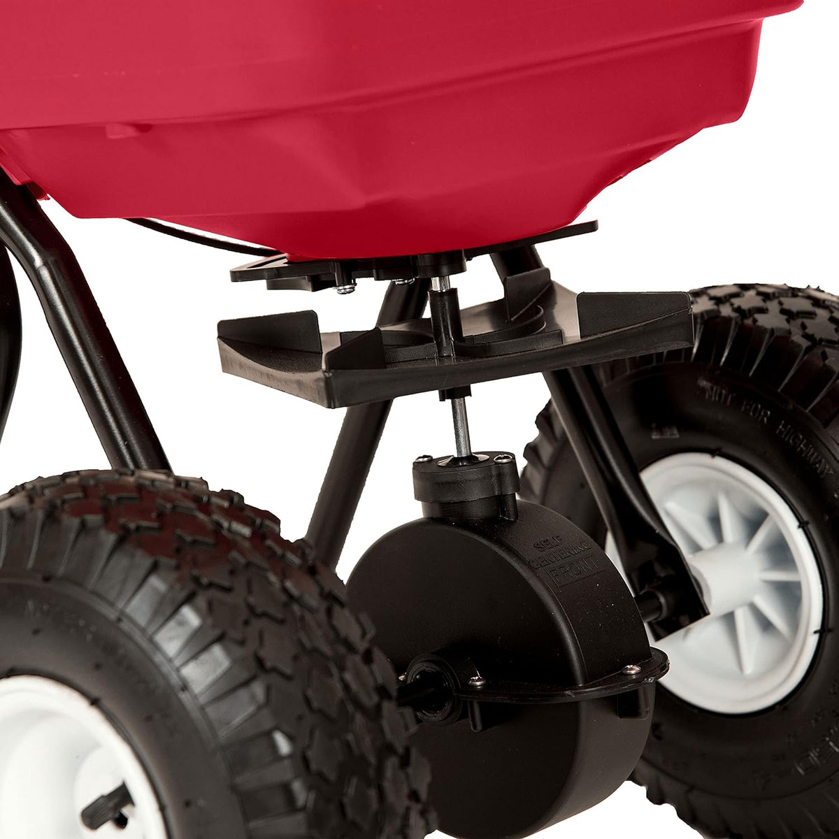 80 LBS Walk Behind Broadcast Spreader with Pneumatic Tires I668