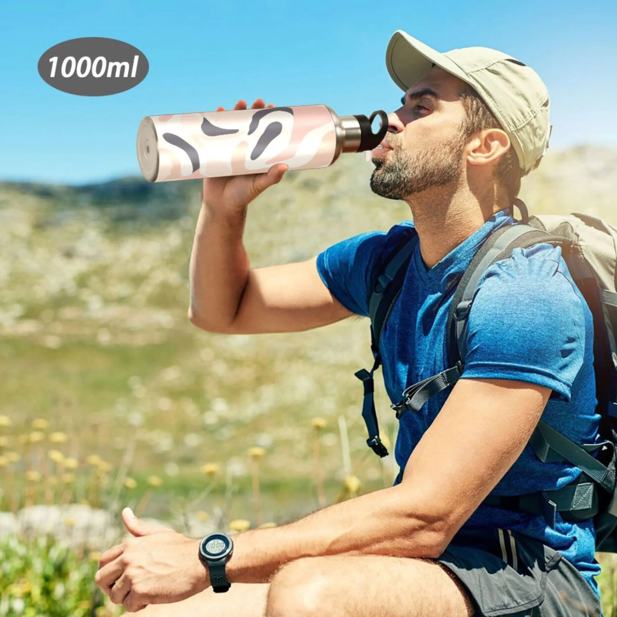 Insulated Stainless Steel Water Bottle with Straw Lid 20 oz J921410