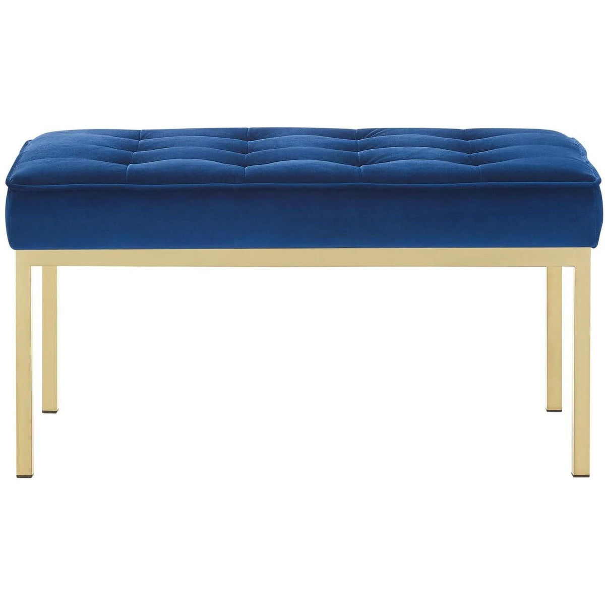 Navy Performance Velvet Bench F9801
