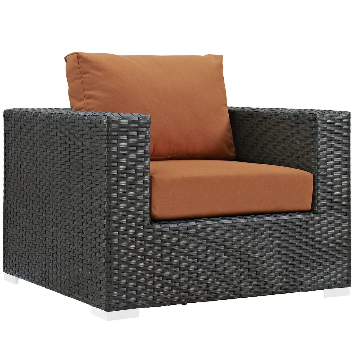 Orange Rattan Five PCS Sectional Sofa Set P4951