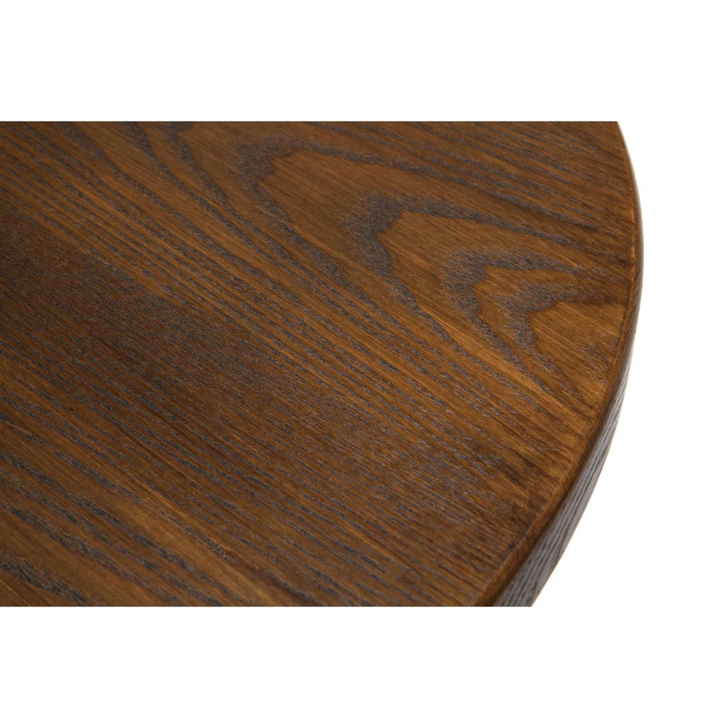 Industrial Modern Pub Table, Height Adjustable, Black/Walnut M479770