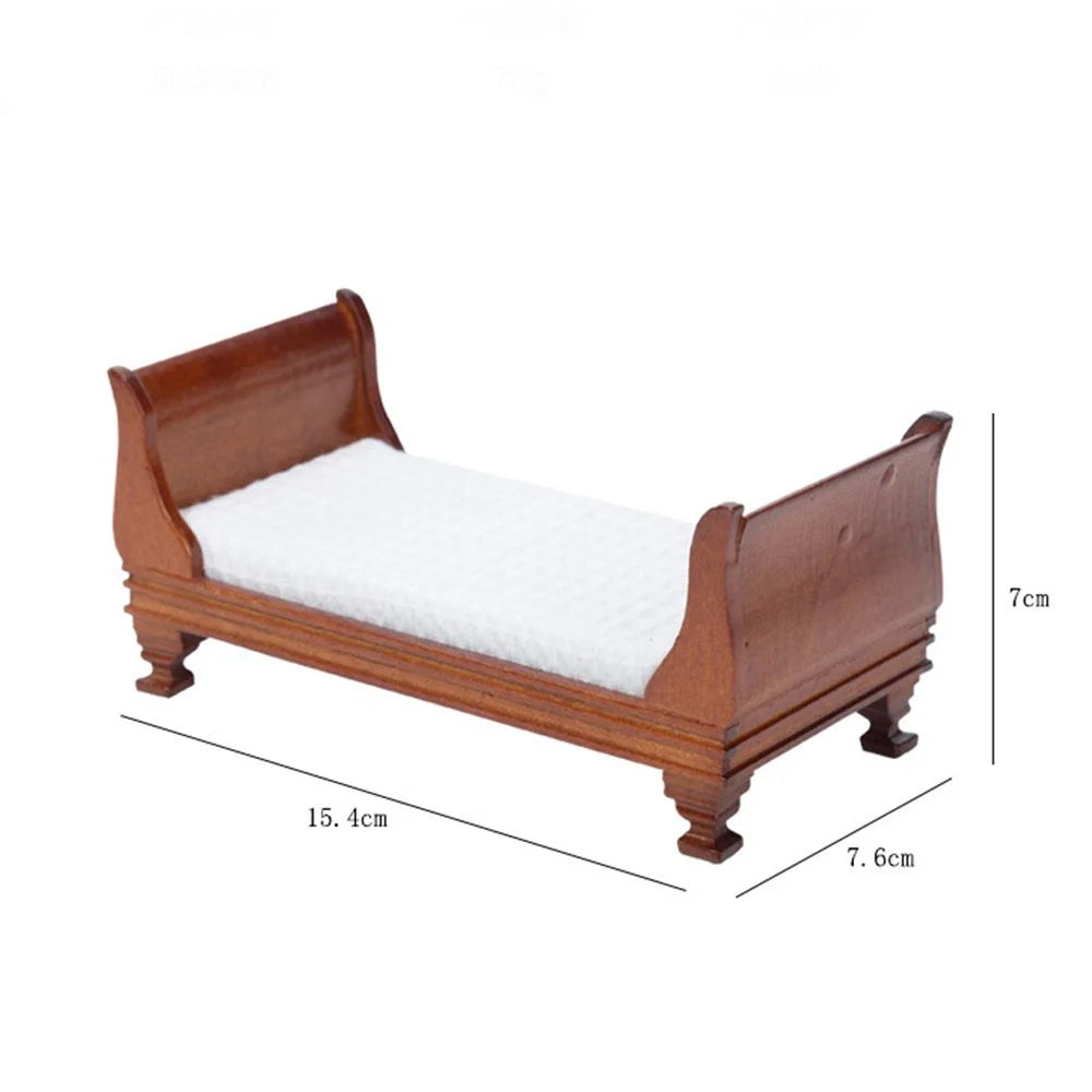 1:12 Dollhouse Bed Model Toy A330301