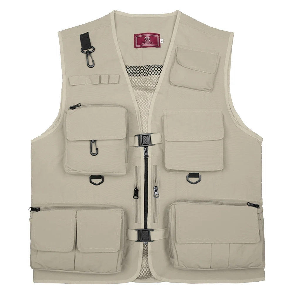 Khaki Quick Dry Fishing Photography Vest G2738