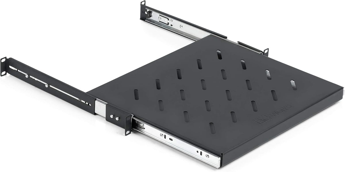 1U Vented Rack Mount Accessory Shelf Pack of 2 Y983