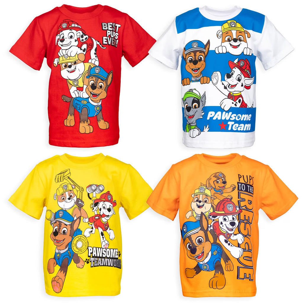 4 Pack Toddler Boys T-Shirts H40118