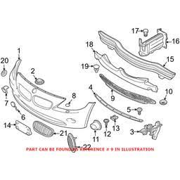 2006 BMW Lower Grille W23783