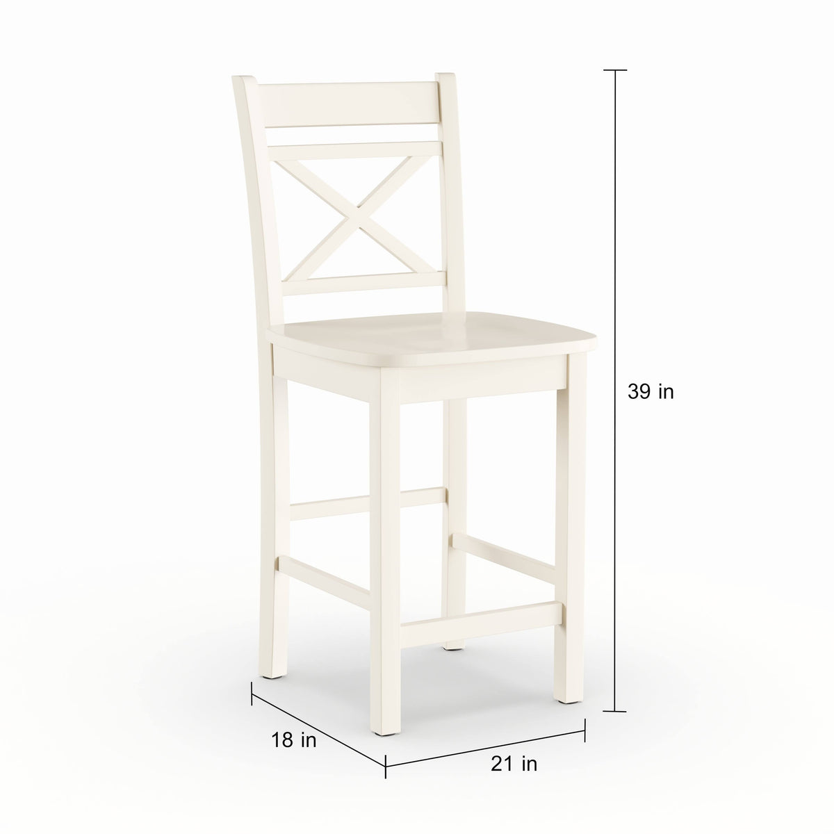 Cream Counter Height Chair Set X15118