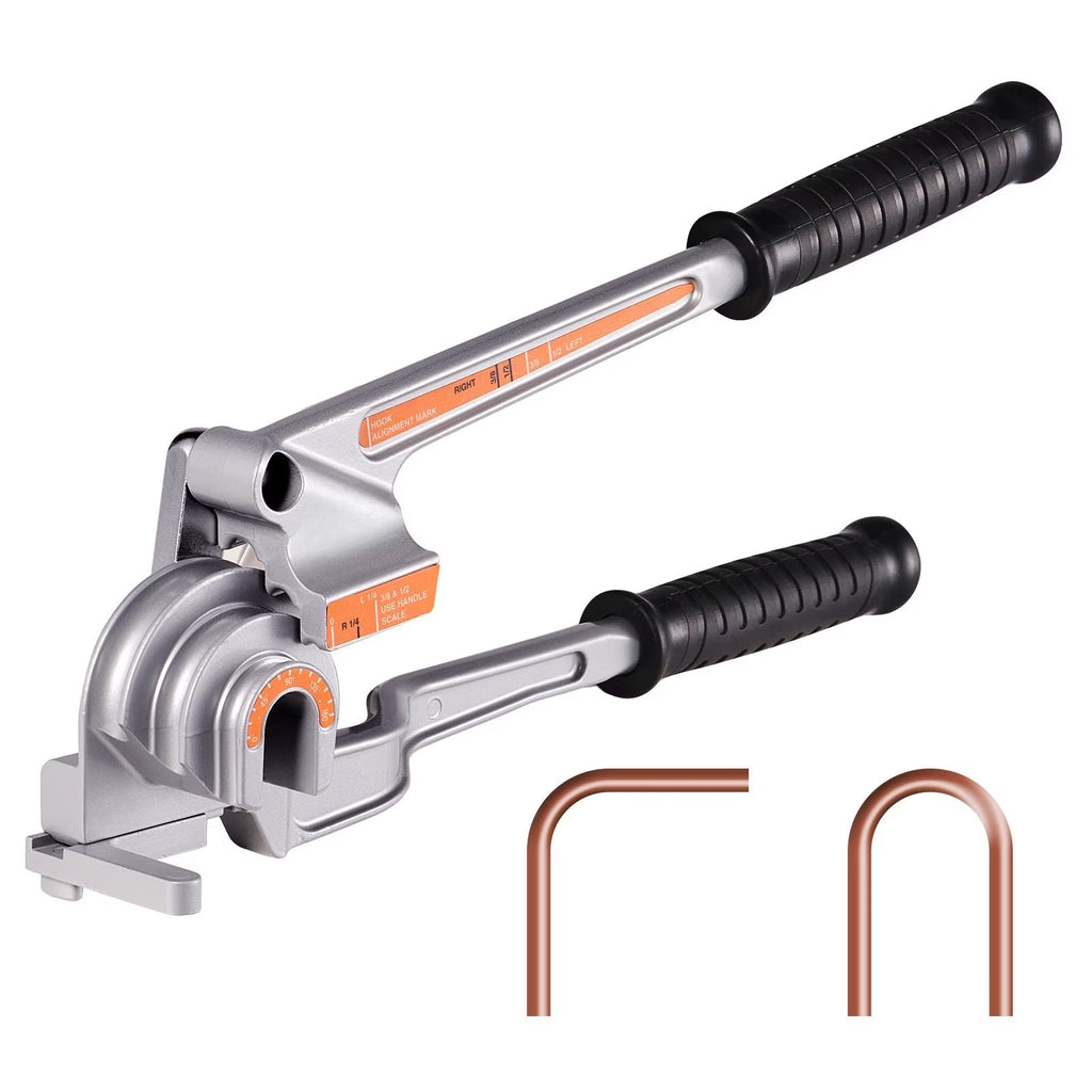 3 in 1 Lever Pipe Tube Bender for 1/4", 3/8", 1/2" O.D. 0-180° Bending I411453