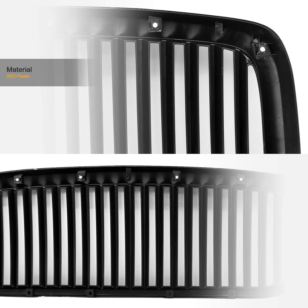 Matte Black Front Hood Bumper Grille for Dodge Ram 1500 2500 3500 S57338