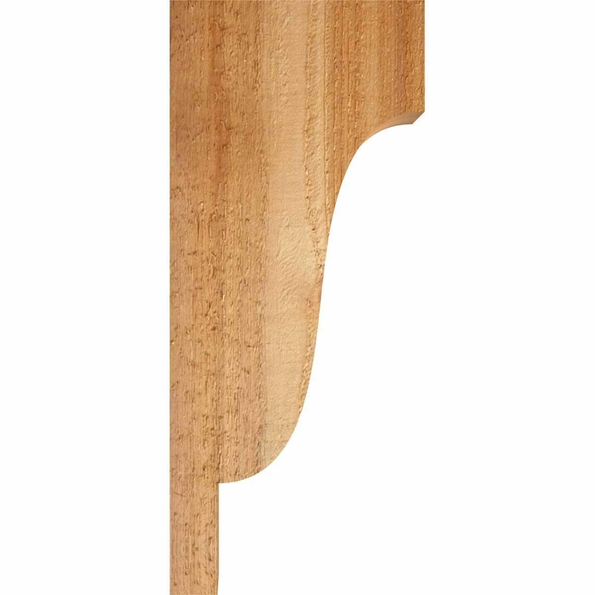 6x22W x 10x22D x 10x22H Rough Sawn Corbel, Western Red Cedar U994667