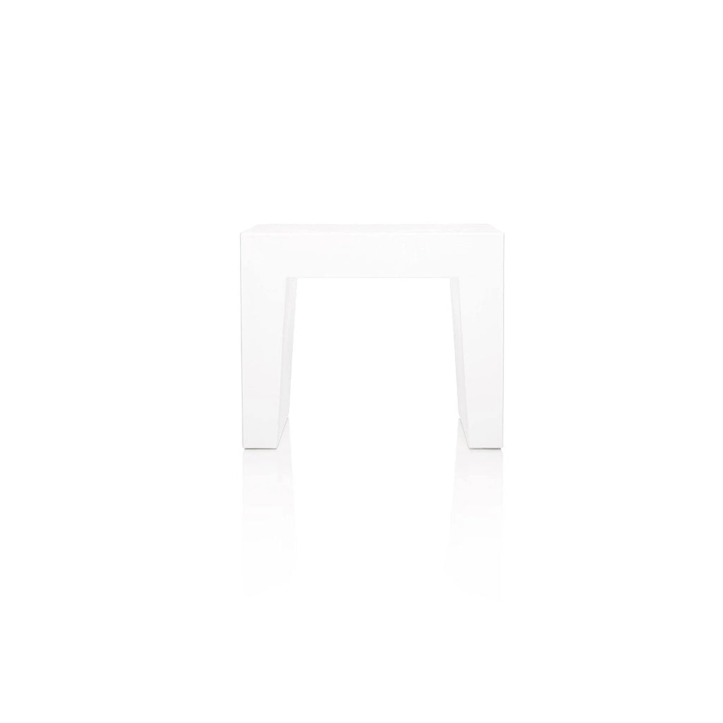 White Concrete Seat W287465