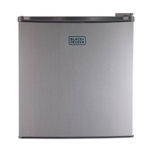 Black Silver Compact Fridge J95923