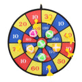Flocking Dart Board with 4pcs Darts Dartboard Set O66383