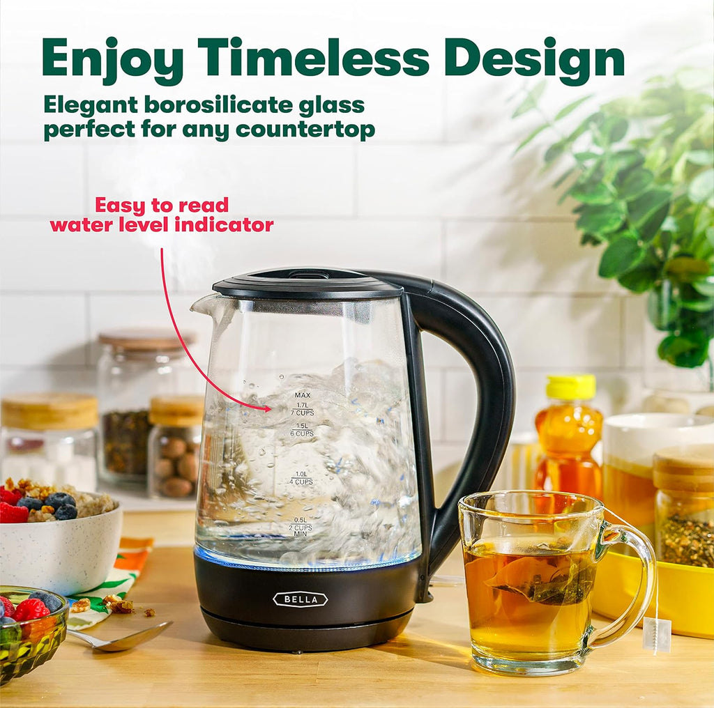 Black Glass Electric Kettle B32699