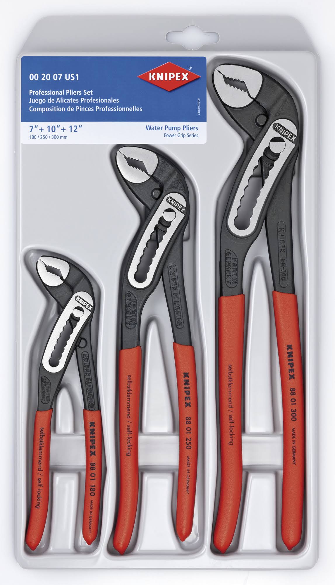 3 Piece Alligator Pliers Set X412