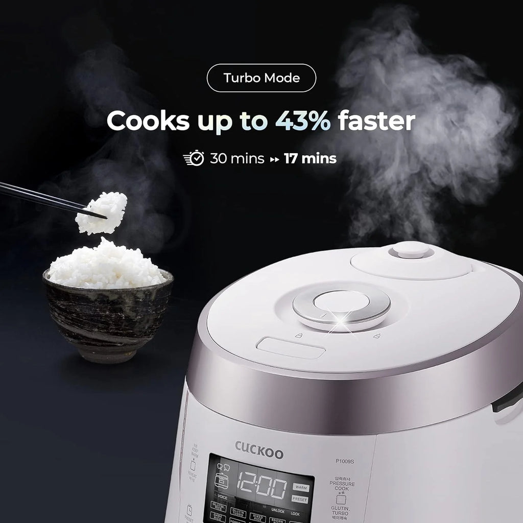 White Electric Pressure Rice Cooker D3716