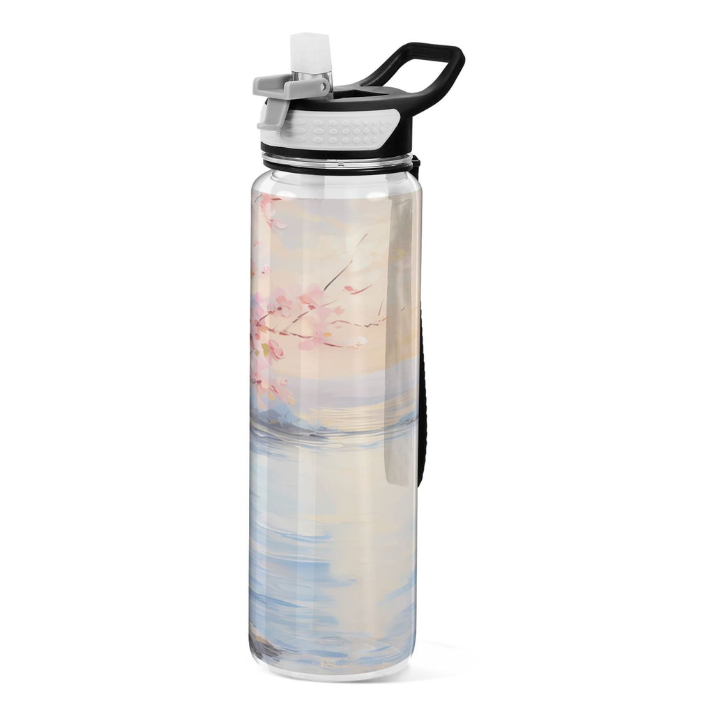32oz Tritan Leakproof Clear Sports Water Bottle V8979
