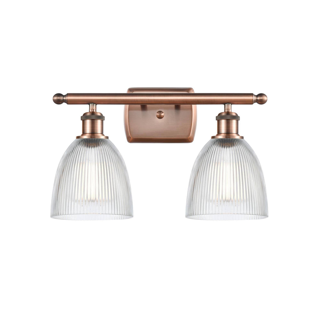 Polished Nickel 2 Light Bath Vanity Light C591415