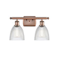 Polished Nickel 2 Light Bath Vanity Light C591415