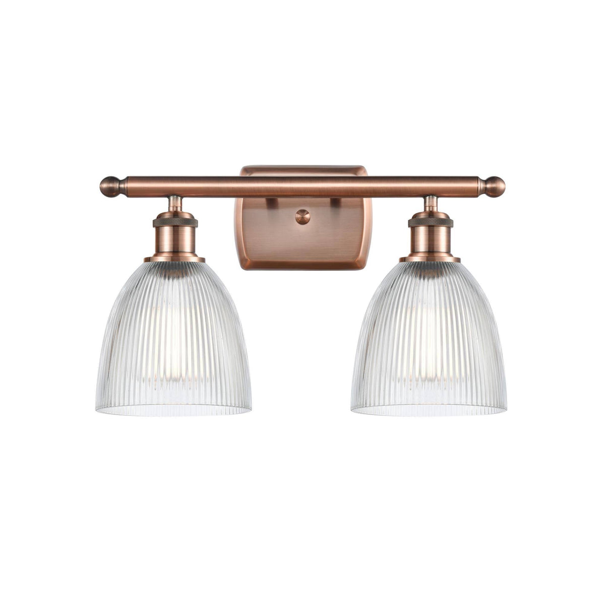 Polished Nickel 2 Light Bath Vanity Light C591415