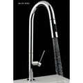 Slim Pull Out Touch Kitchen Faucet Brushed Nickel H6828