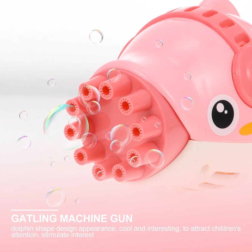 Pink Plastic Bubble Blower Machine Toy F697