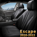 Black Faux Leather Front Seat Covers for Ford Escape V509