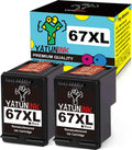 67 Ink Cartridges Black 2 Pack Q2558