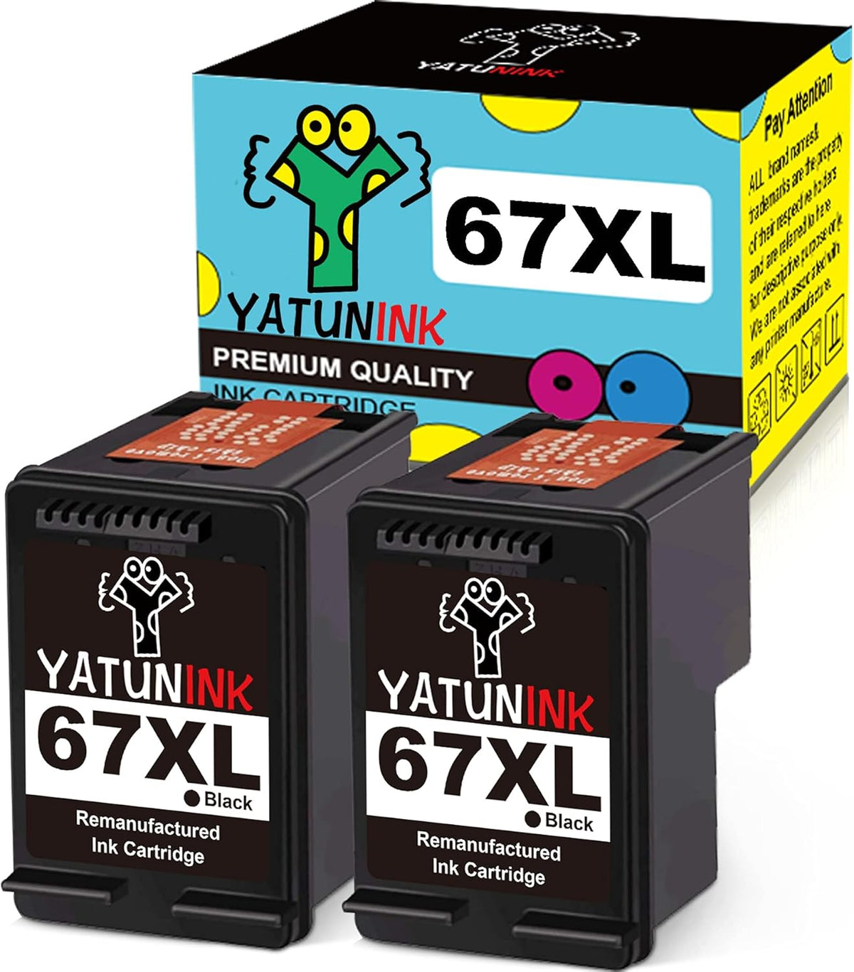 67 Ink Cartridges Black 2 Pack Q2558