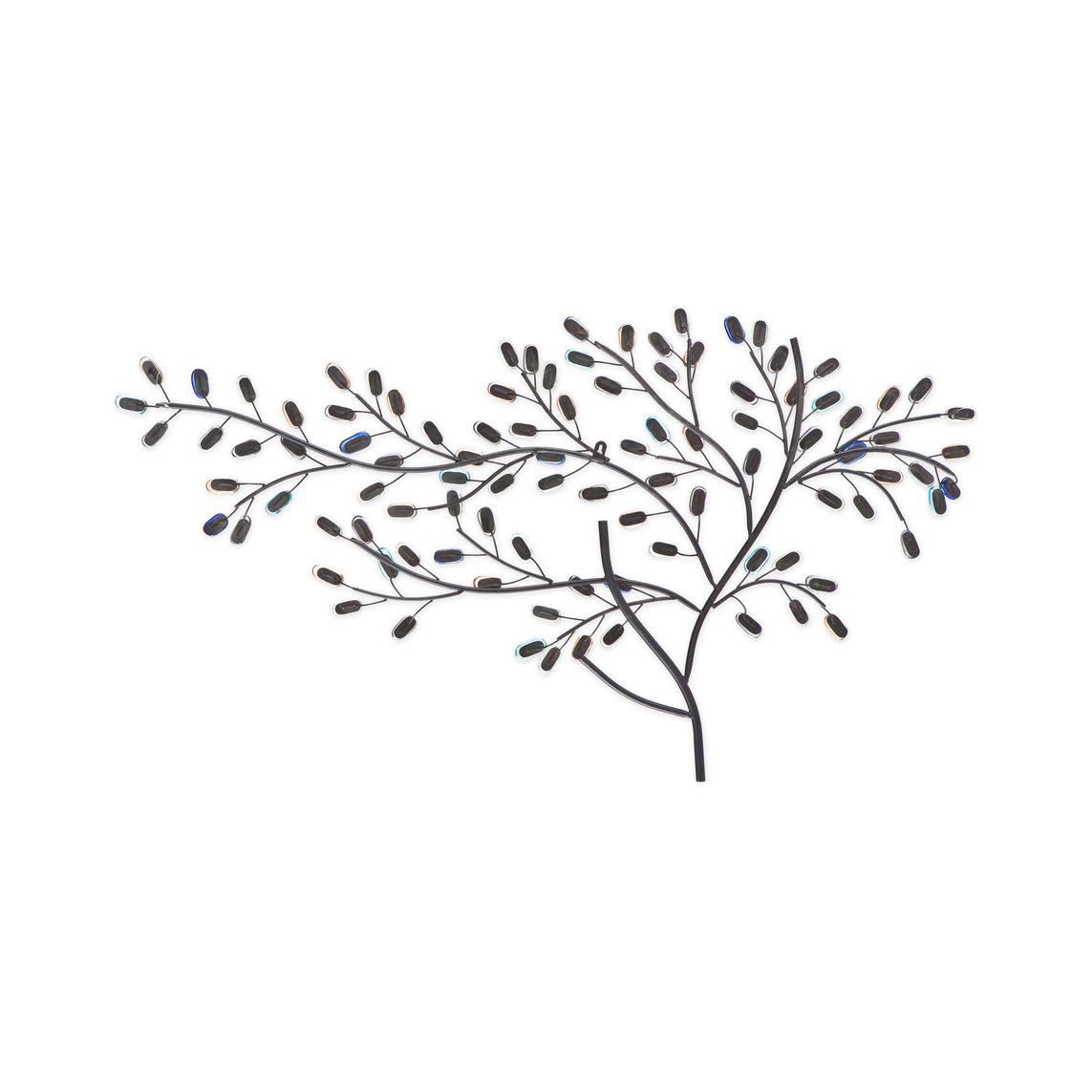 Metal & Glass Tree Wall Sculpture W770