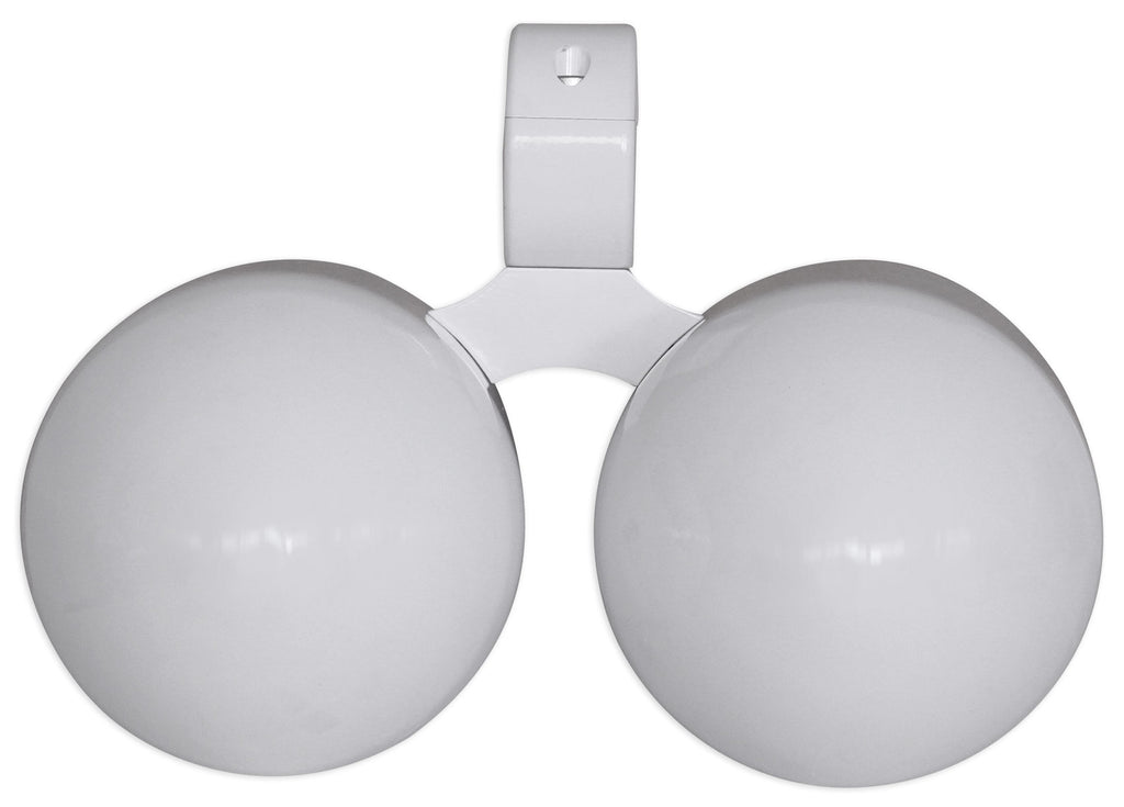 Dual 6.5" White Aluminum Wakeboard Tower Speaker Pods with Cover Y77566