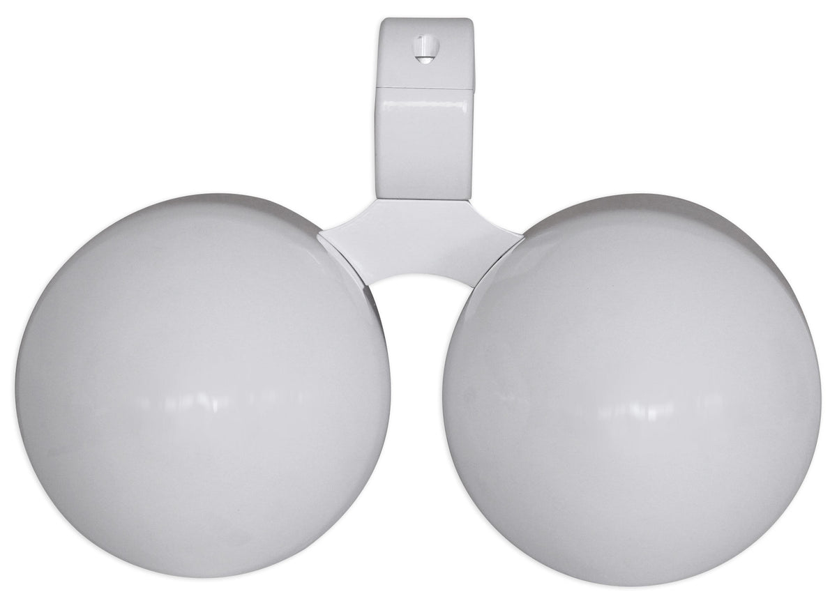 Dual 6.5" White Aluminum Wakeboard Tower Speaker Pods with Cover Y77566