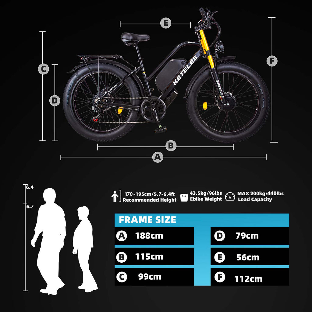 26" Fat Tire Electric Mountain Bike with Removable Battery X622653